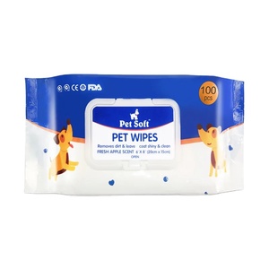Factory Wholesale OEM Pet Grooming Wet Wipe Dog Washing Tissue Cat Eye Ear Cleaning Pet Cleaning Wet Tissues