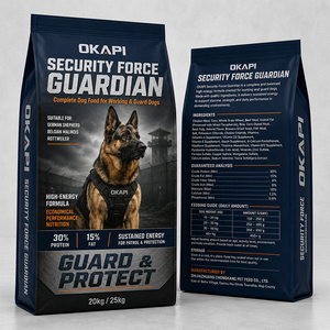 High Protein 30% Grain Free Dry Dog Food For German Shepherd Malinois Security Dogs FDA Certified 20kg 25kg OEM ODM