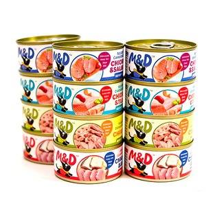 Pet Products Oem Wholesale Premium Tuna Canned Food Cat Wet Food Cat Treats Pet Food Pet Treats Factory Supply